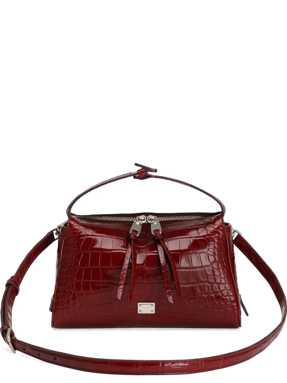 Dolce & Gabbana Vittoria alligator crossbody bag - Red