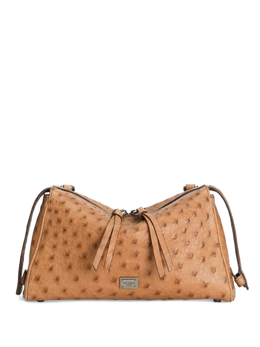 Dolce & Gabbana Vittoria textured shoulder bag - Marrone
