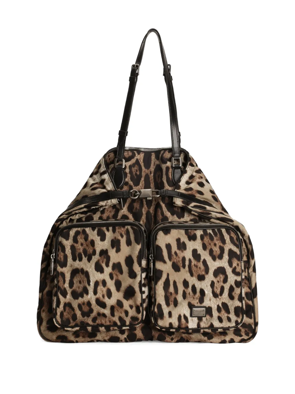 Dolce & Gabbana Borsa a spalla con stampa - Toni neutri