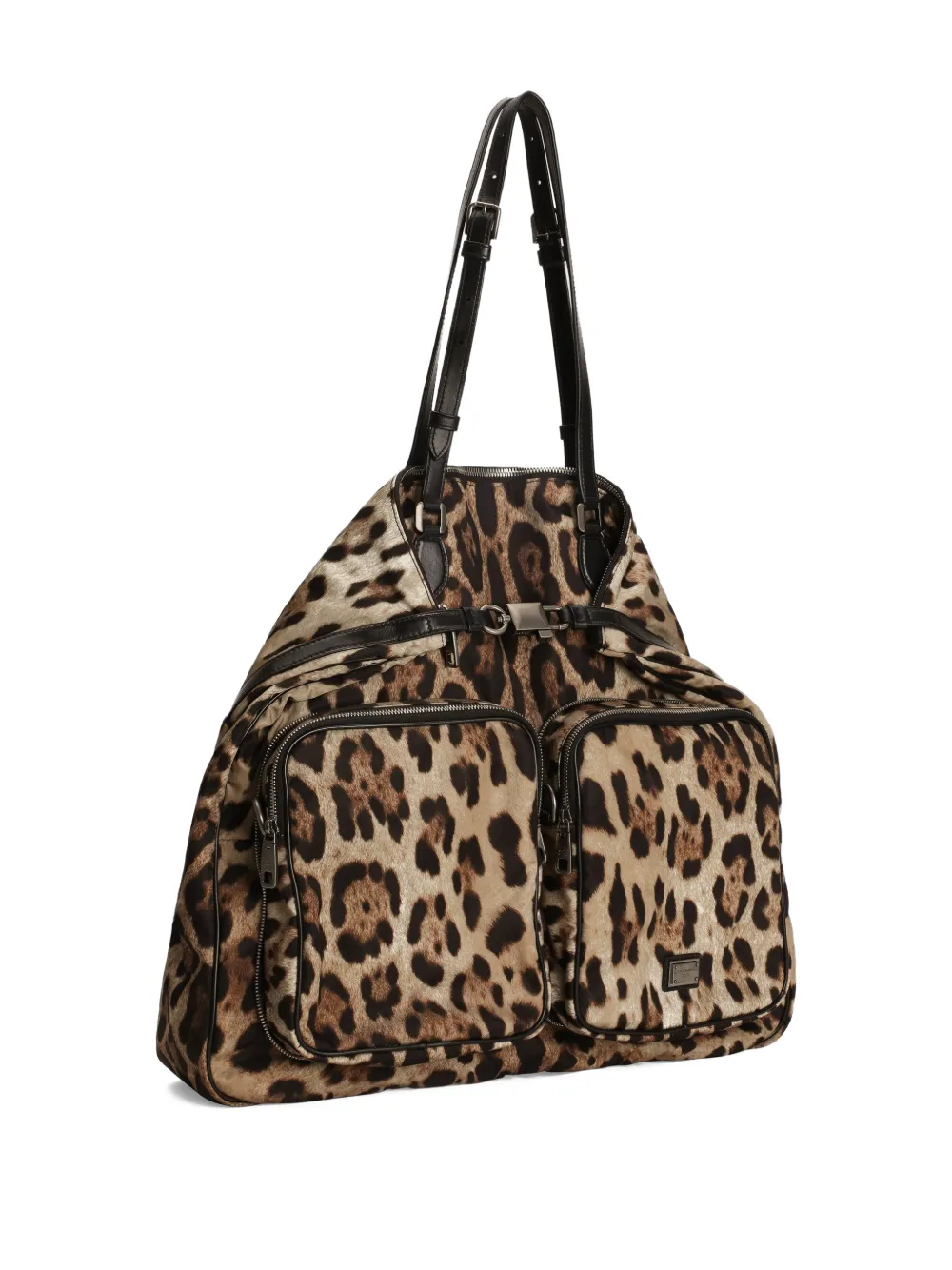 Dolce & Gabbana Schoudertas met luipaardprint Beige