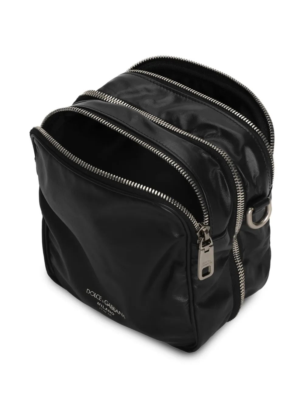 Dolce & Gabbana Leren messengertas Zwart