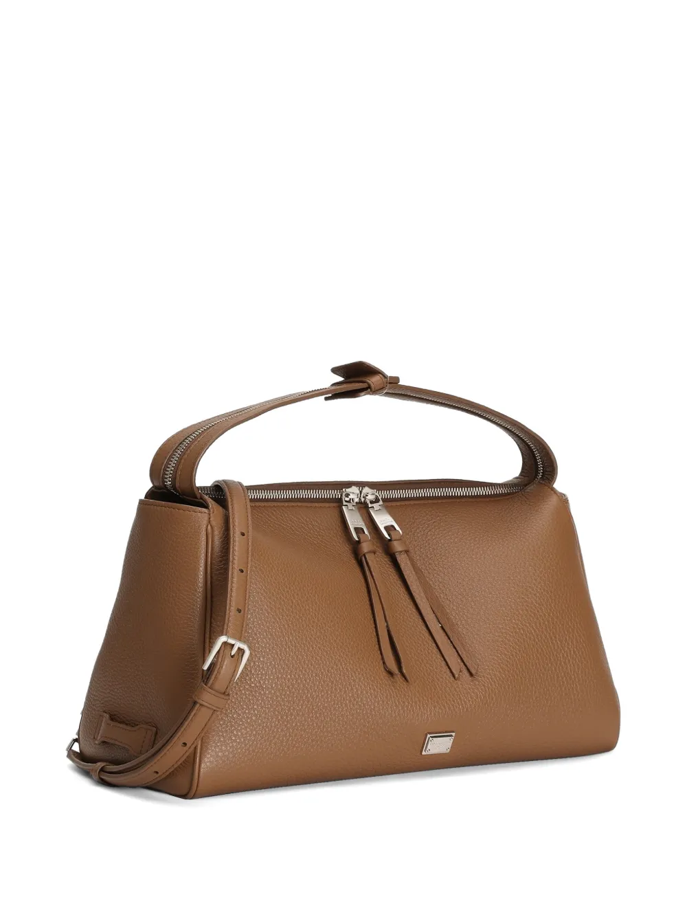Dolce & Gabbana Vittoria kalfsleren crossbodytas Bruin