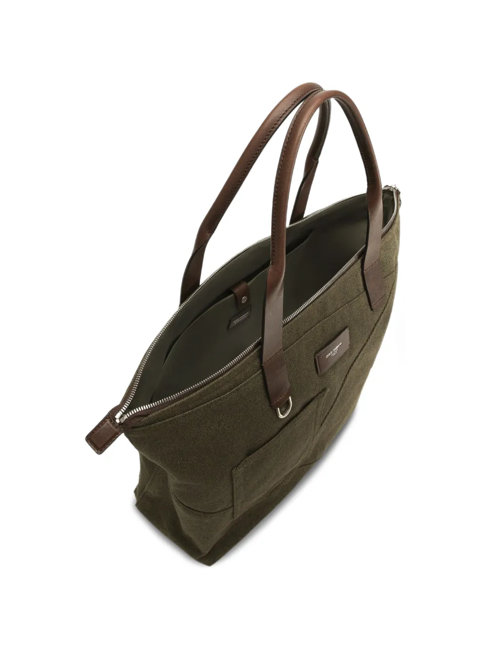 Dolce & Gabbana Adamo shopper met vlakken Groen