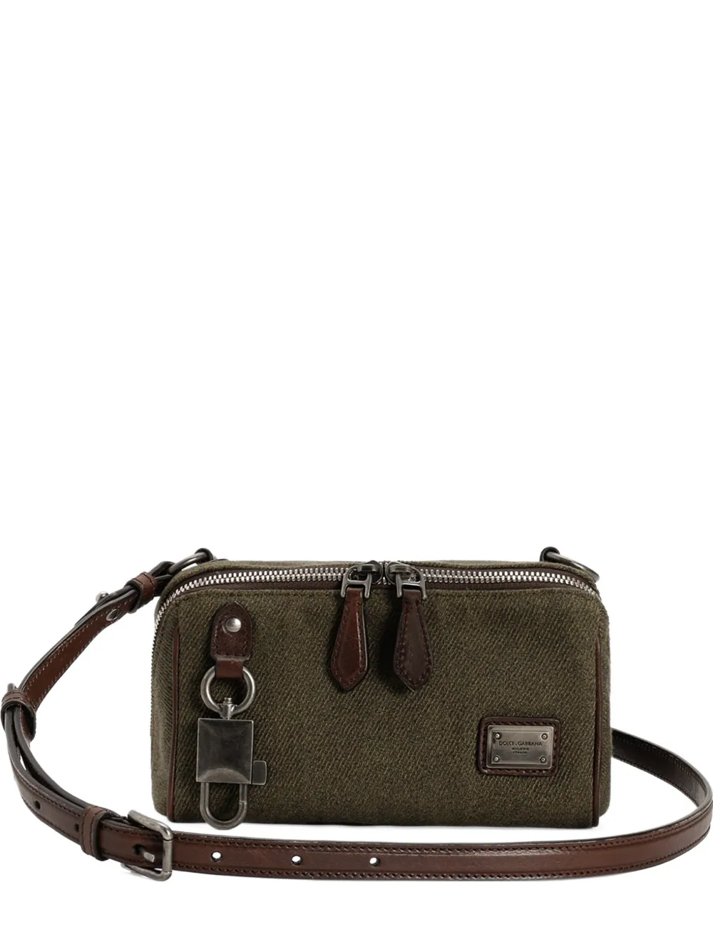 Dolce & Gabbana Lock zip cross body bag - Verde