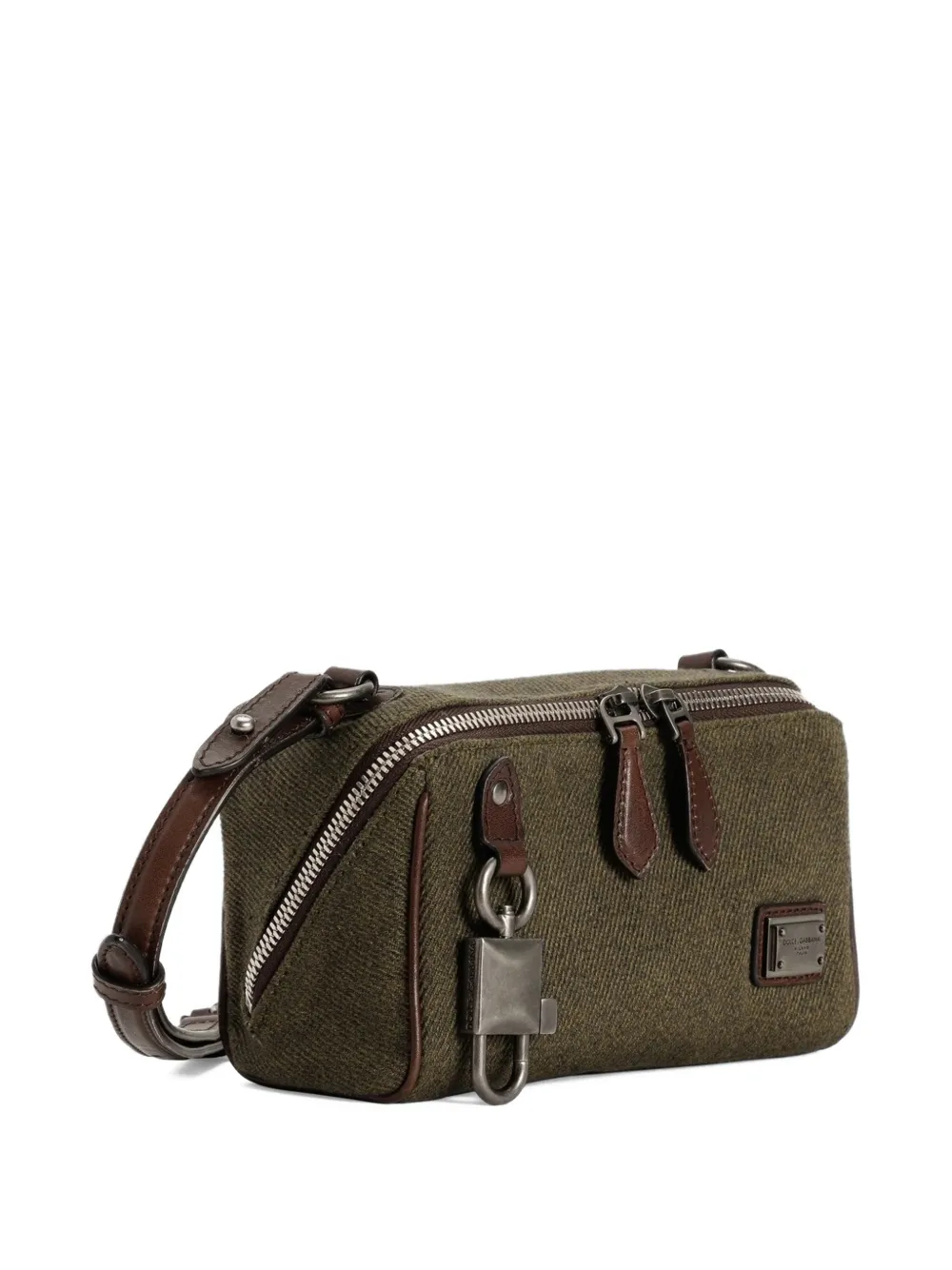 Dolce & Gabbana Lock crossbodytas met rits Groen