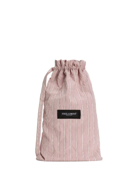Dolce & Gabbana stribet froissé crossbody-taske