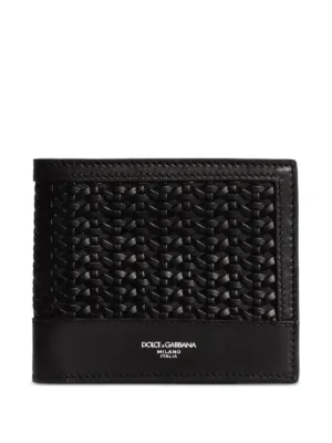 Dolce & Gabbana logo-tag Leather Bifold Wallet | Black | FARFETCH