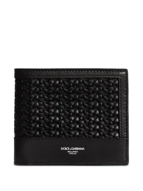 Dolce & Gabbana bi-fold woven wallet