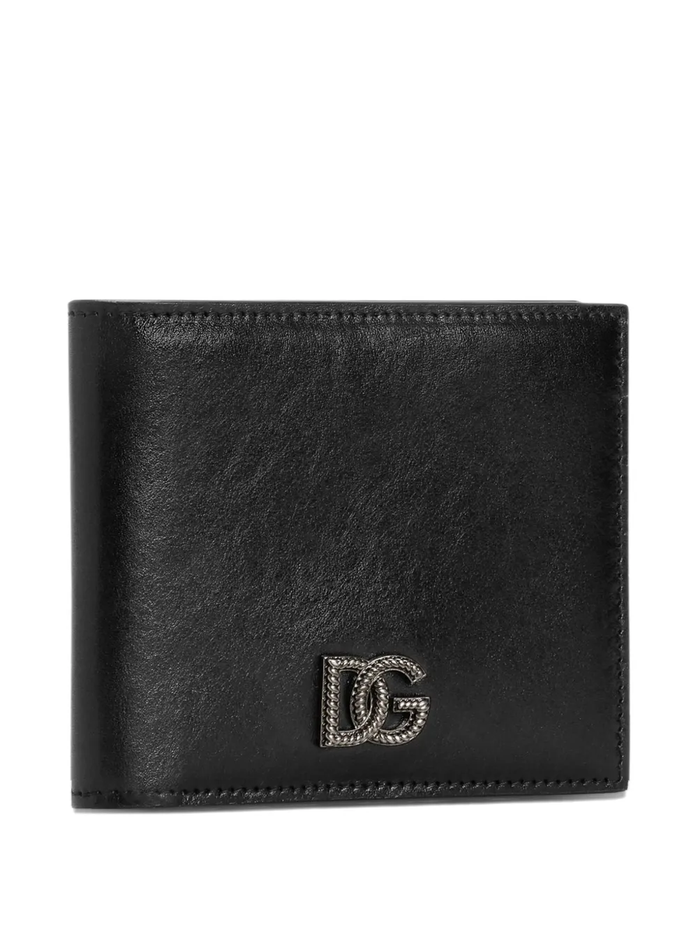 Dolce & Gabbana Tempesta leren portemonnee Zwart