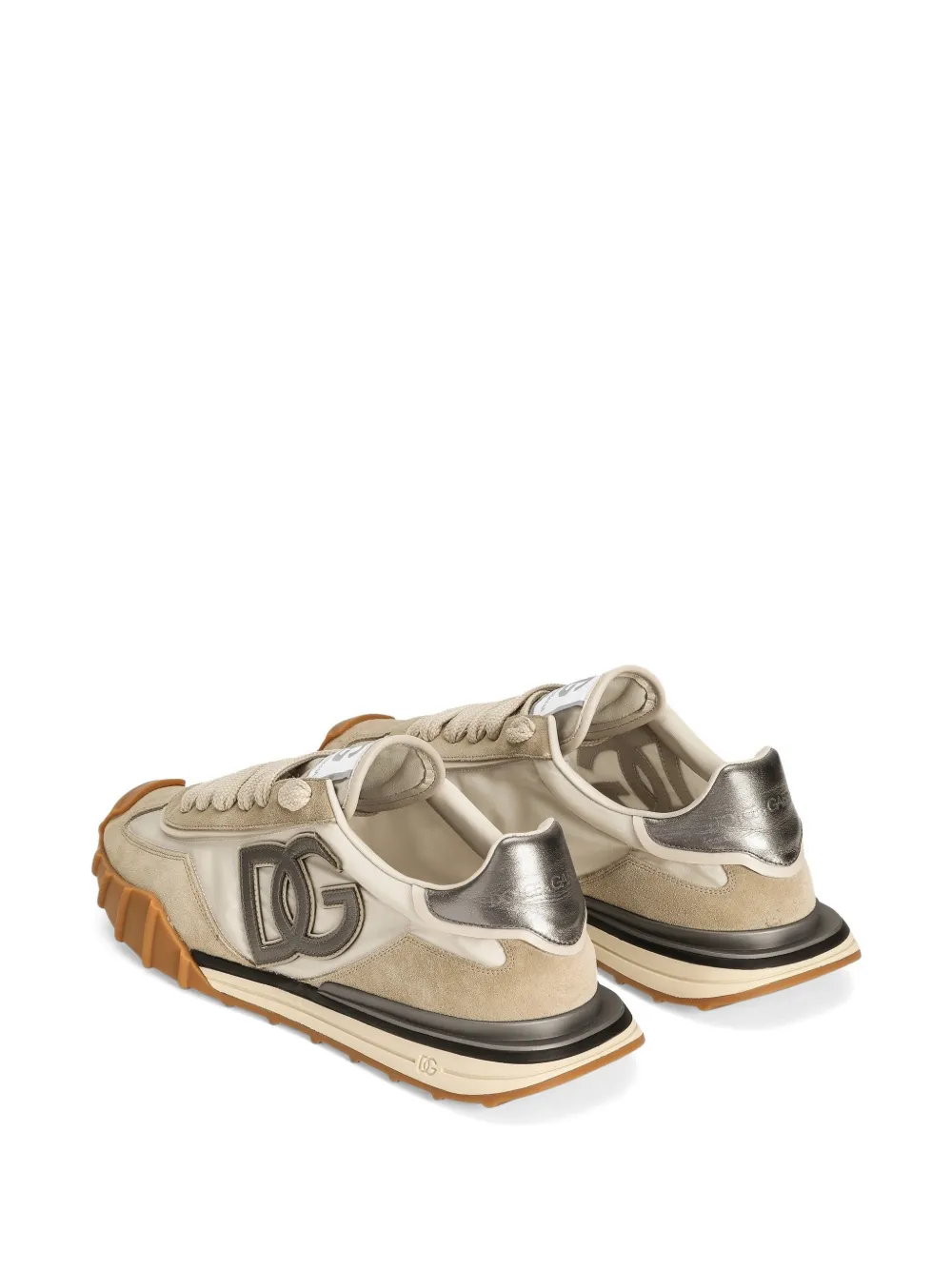 Dolce & Gabbana Sneakers met logo Beige