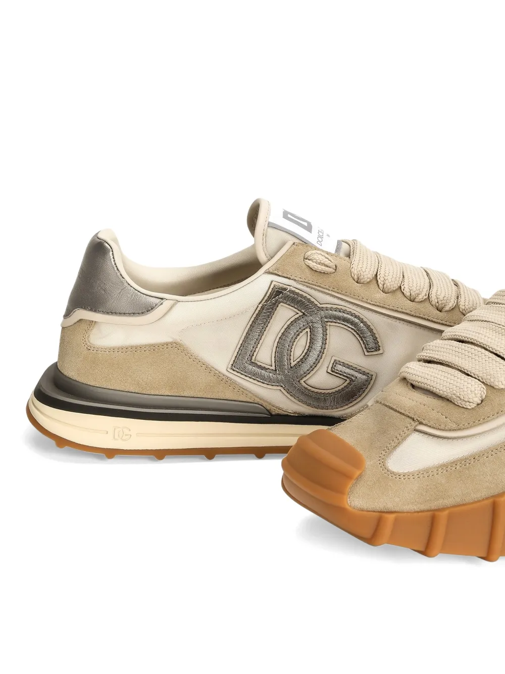 Dolce & Gabbana Sneakers met logo Beige