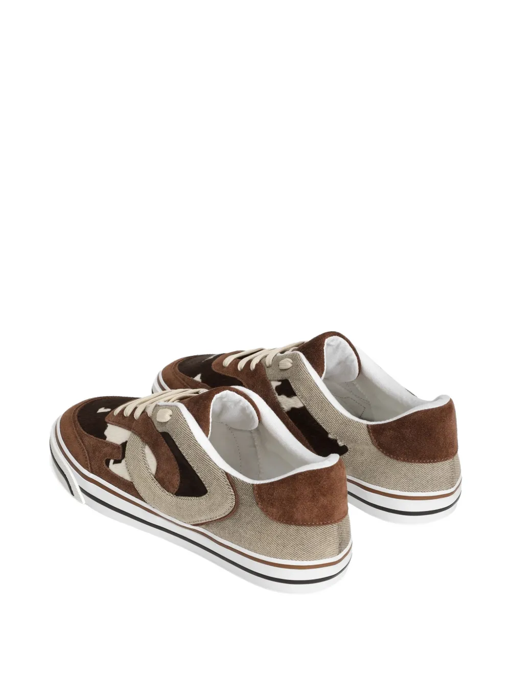 Dolce & Gabbana DG Sailing sneakers in geprinte pony Bruin