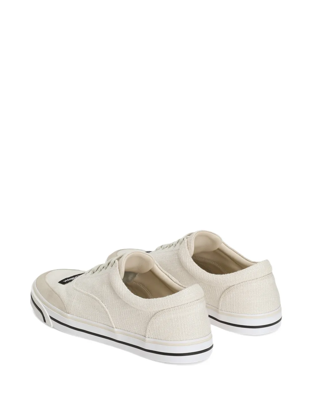 Dolce & Gabbana Sailing linnen sneakers Beige