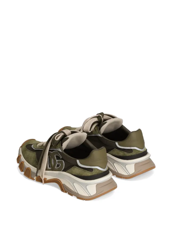Dolce & Gabbana DG Country Road Fabric Sneakers | Green | FARFETCH