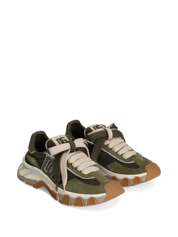 Dolce & Gabbana DG Country Road Fabric Sneakers | Green | FARFETCH