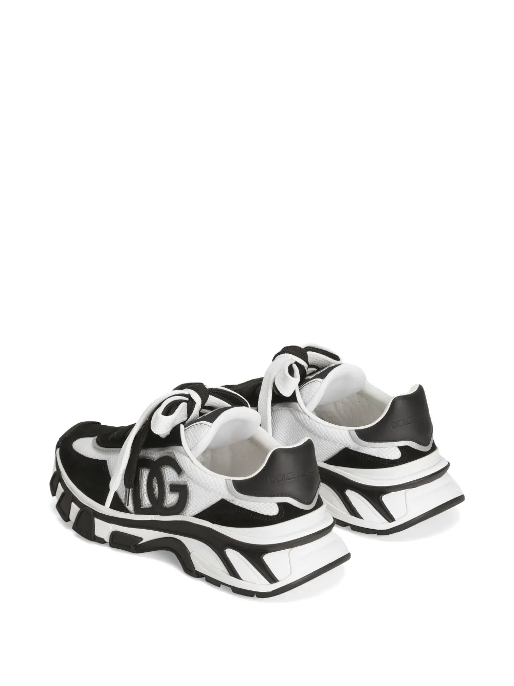 Dolce & Gabbana DG Country Road nylon en leren sneakers Wit