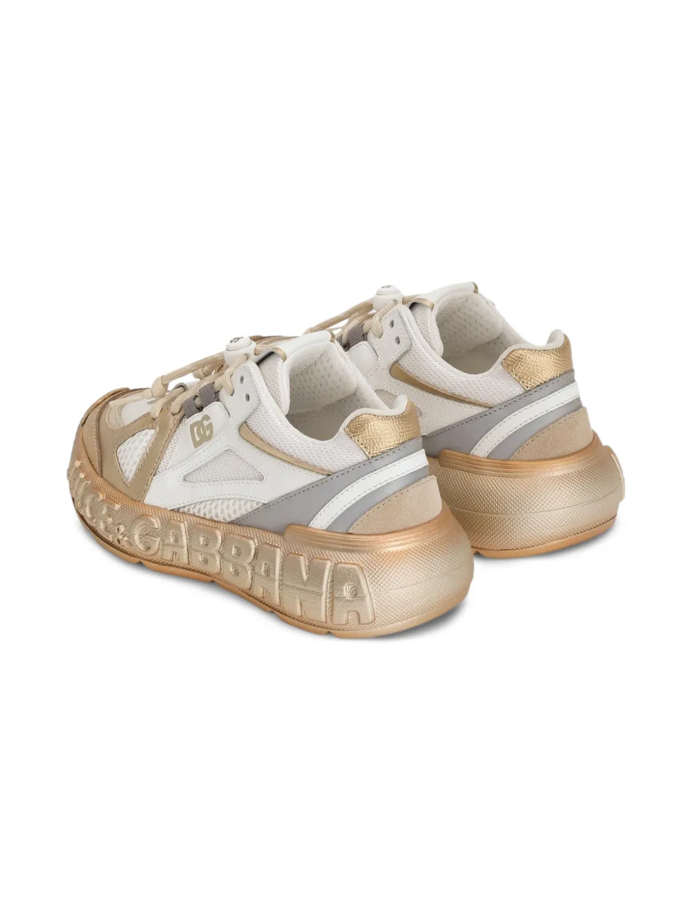 Dolce & Gabbana Kids Sneakers met logodetail Wit