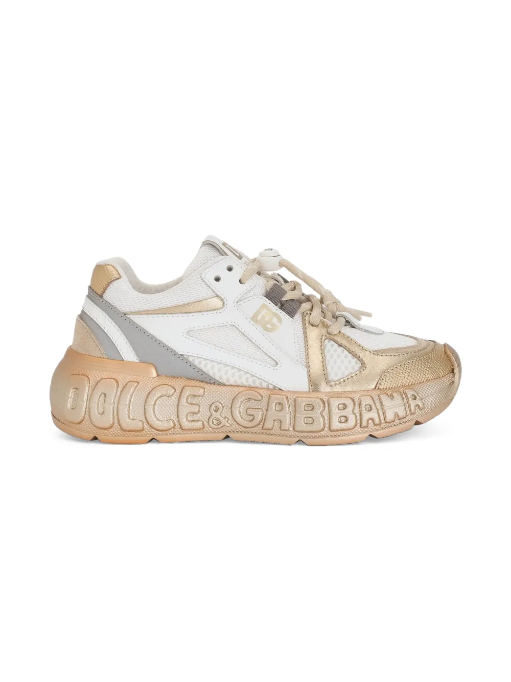 Dolce & Gabbana Kids Sneakers met logodetail Wit