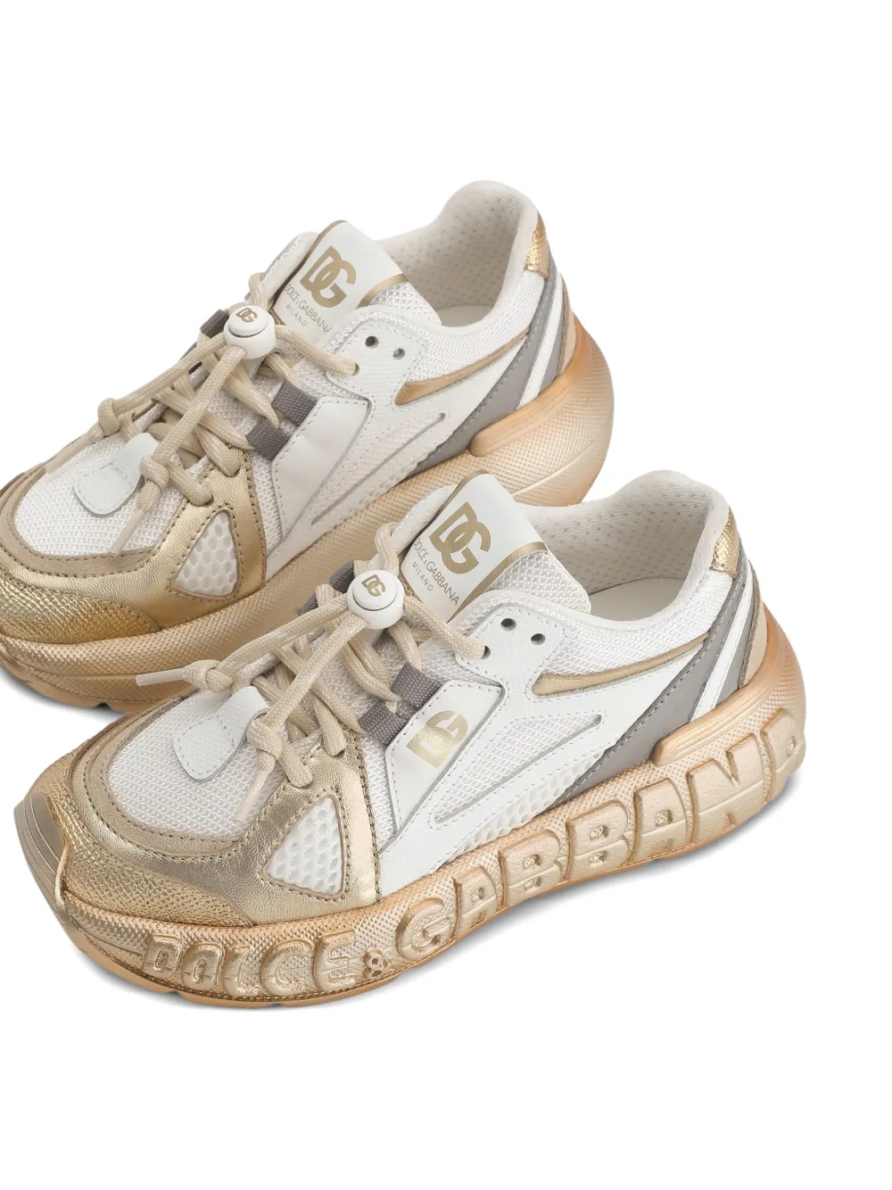 Dolce & Gabbana Kids Sneakers met logodetail Wit