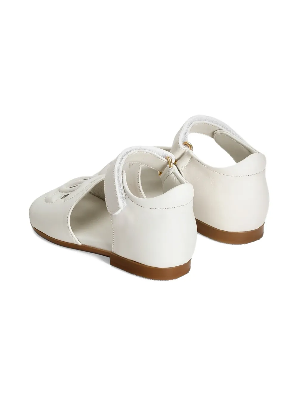 Dolce & Gabbana Kids Sandalen met DG-reliëf Wit