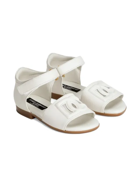 Dolce & Gabbana Kids sandalias con logo DG en relieve