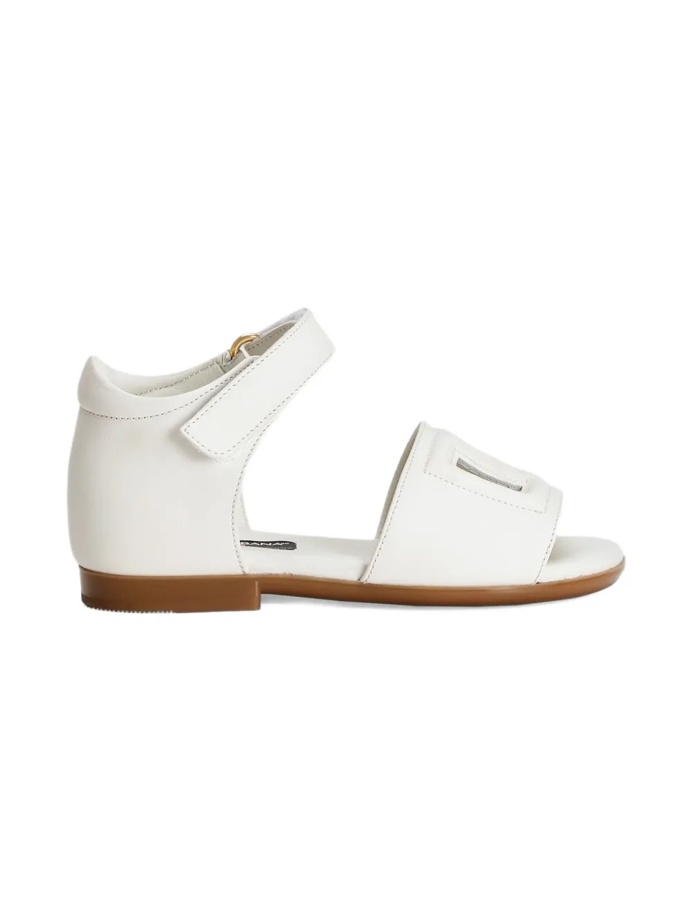 Dolce & Gabbana Kids Sandalen met DG-reliëf Wit