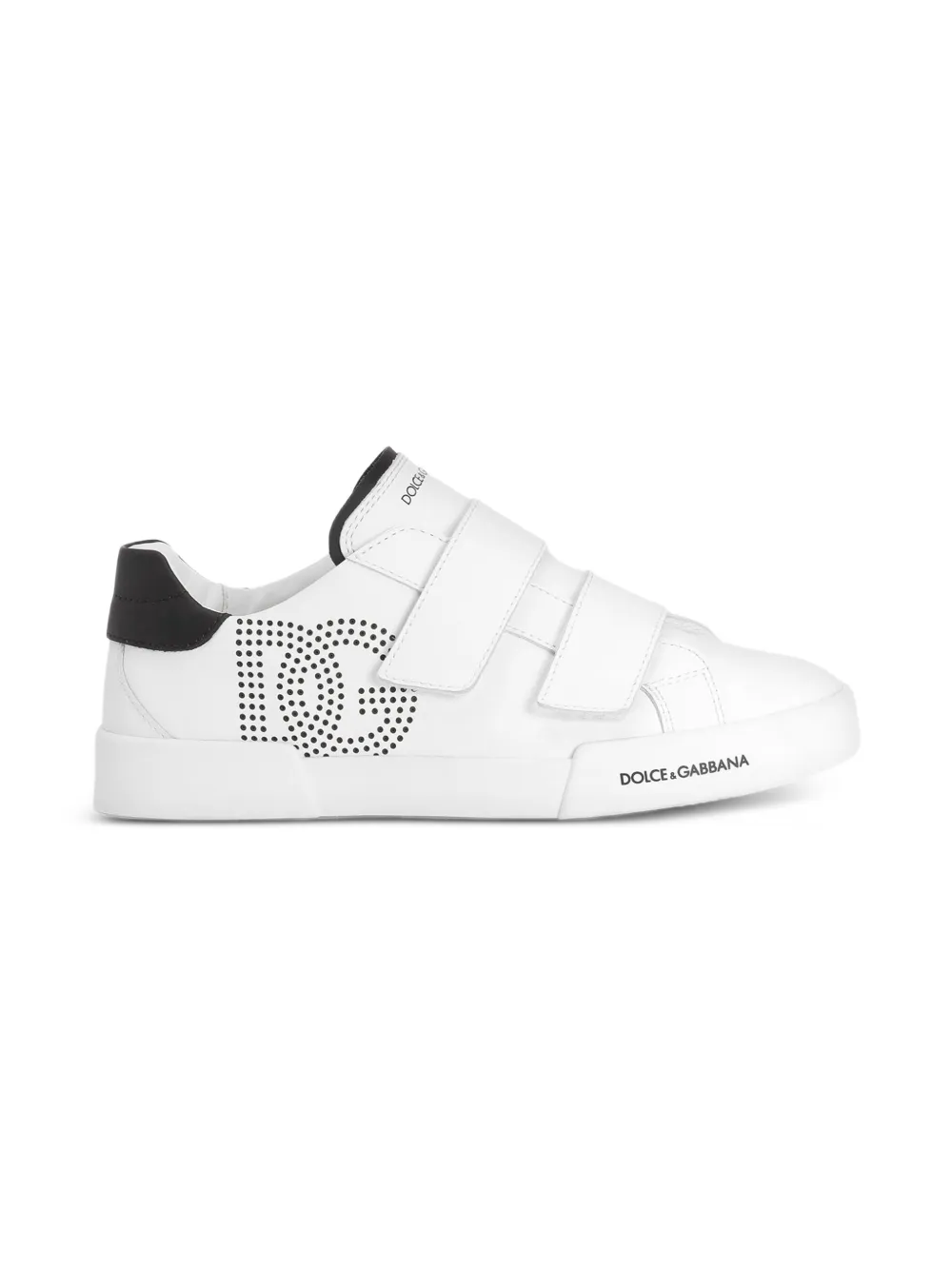 Dolce & Gabbana Kids Sneakers met logoband Wit