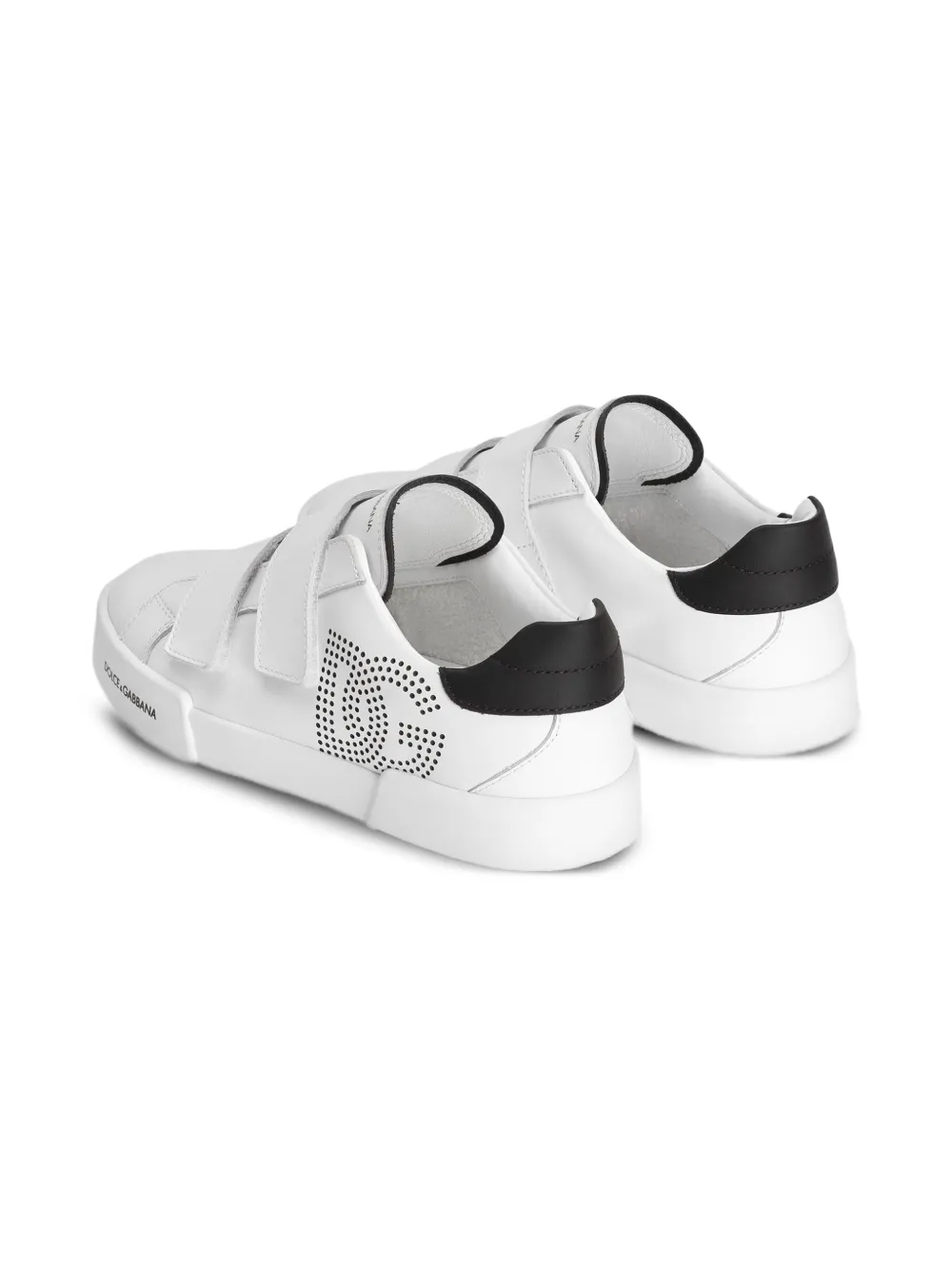 Dolce & Gabbana Kids Sneakers met logoband Wit