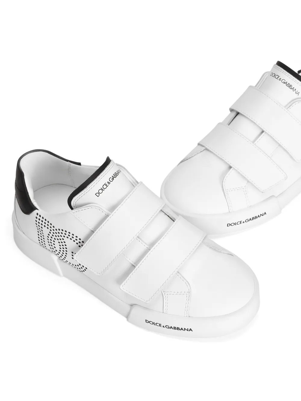 Dolce & Gabbana Kids Sneakers met logoband Wit