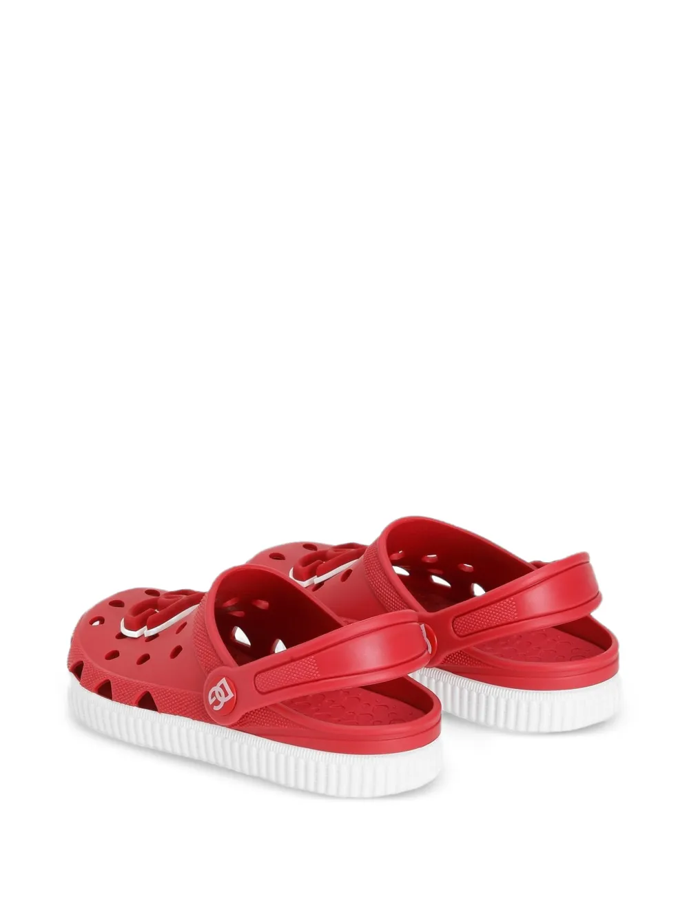 Dolce & Gabbana Kids Sandalen met logo-applicatie Rood