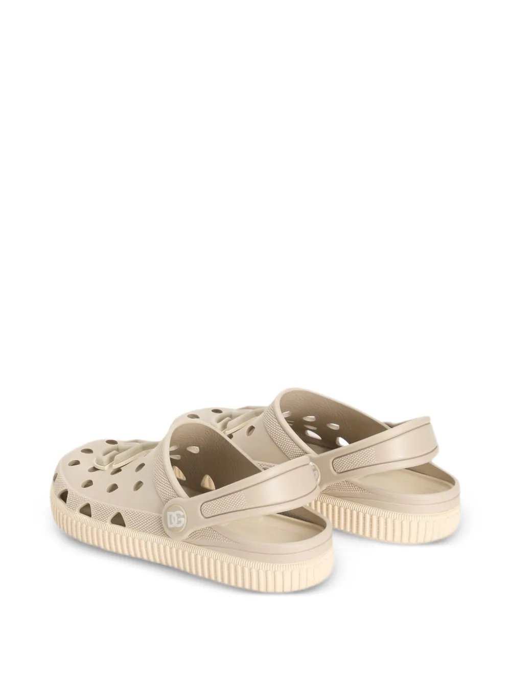 Dolce & Gabbana Kids Sandalen met logo-applicatie Beige