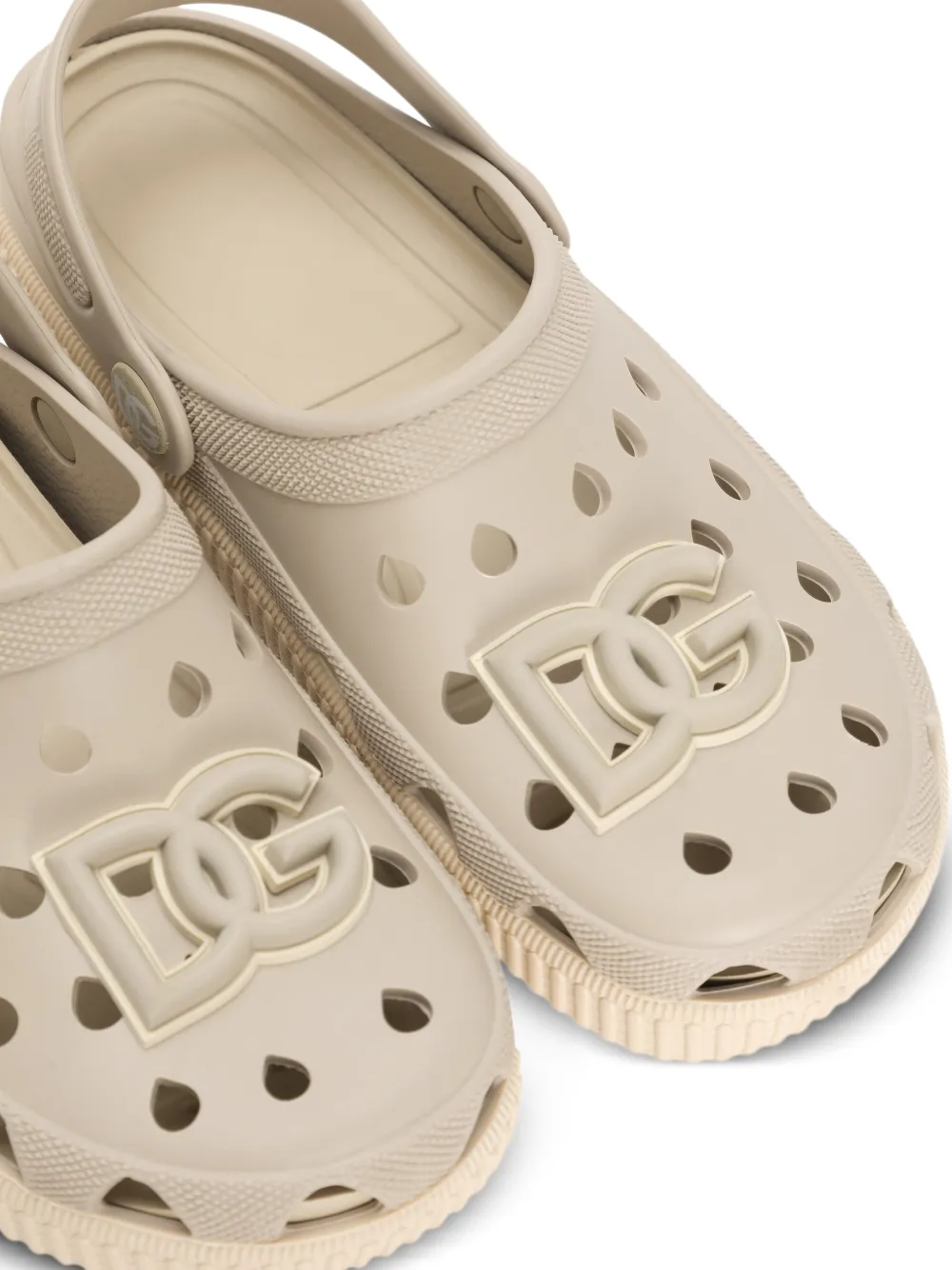 Dolce & Gabbana Kids Sandalen met logo-applicatie Beige