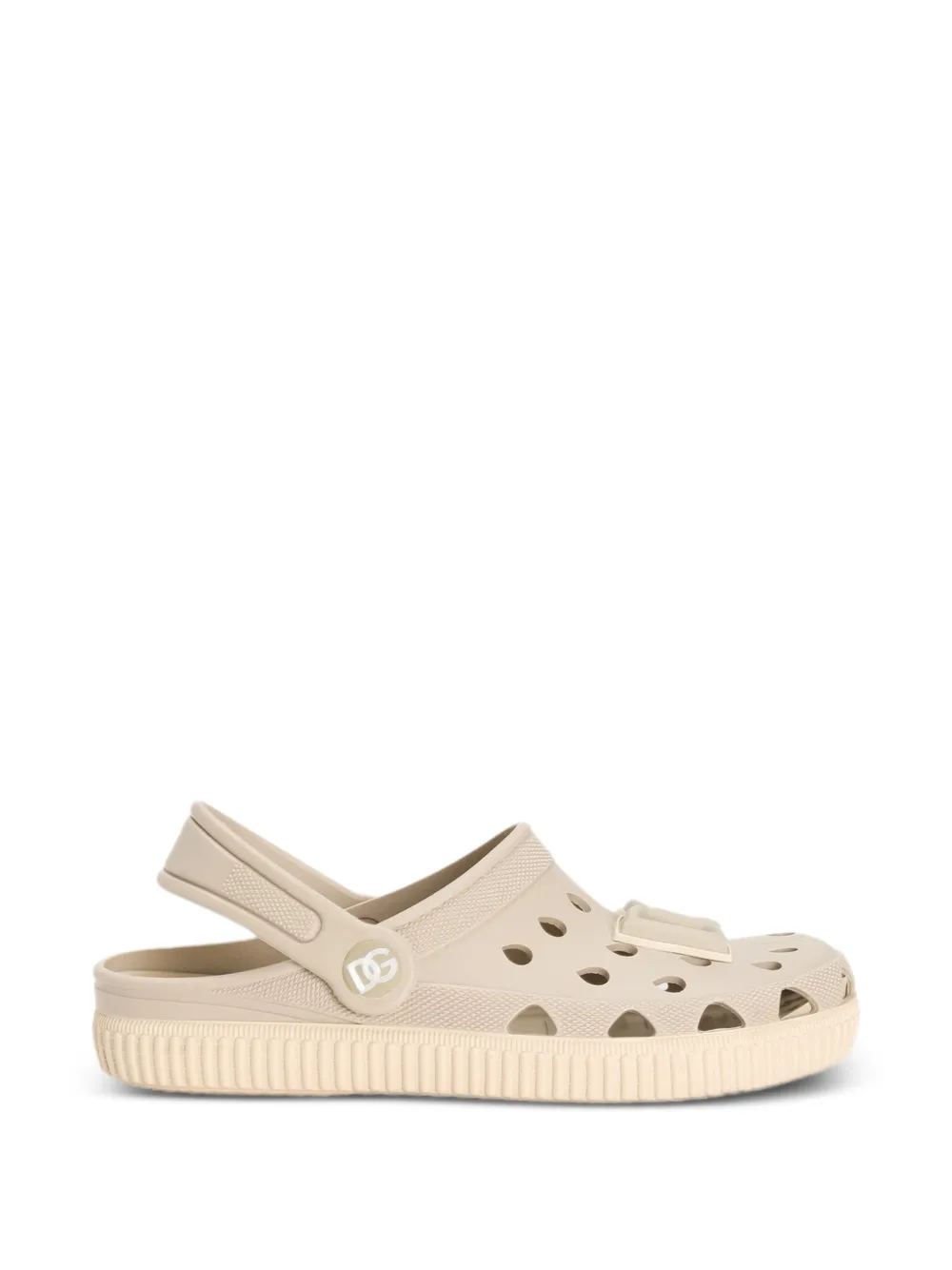 Dolce & Gabbana Kids Sandalen met logo-applicatie Beige