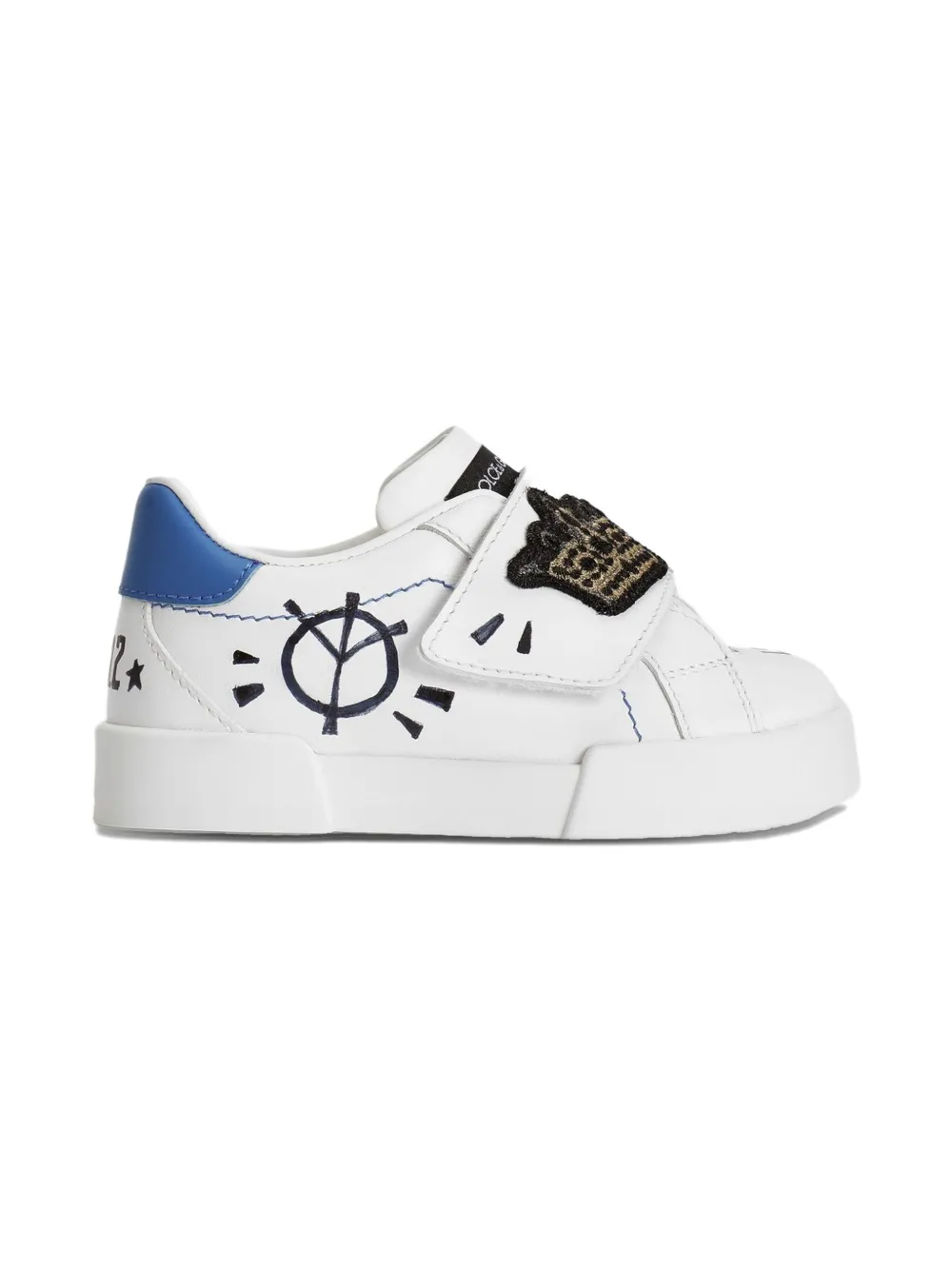 Dolce & Gabbana Kids Sneakers met applicatie - Wit
