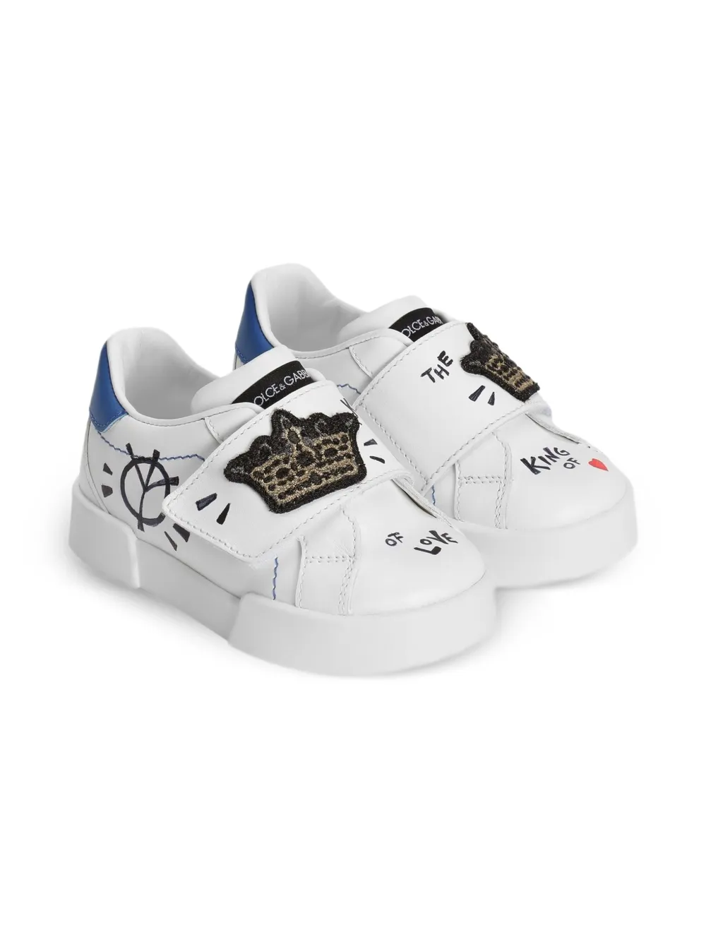 Dolce & Gabbana Kids Sneakers met applicatie Wit