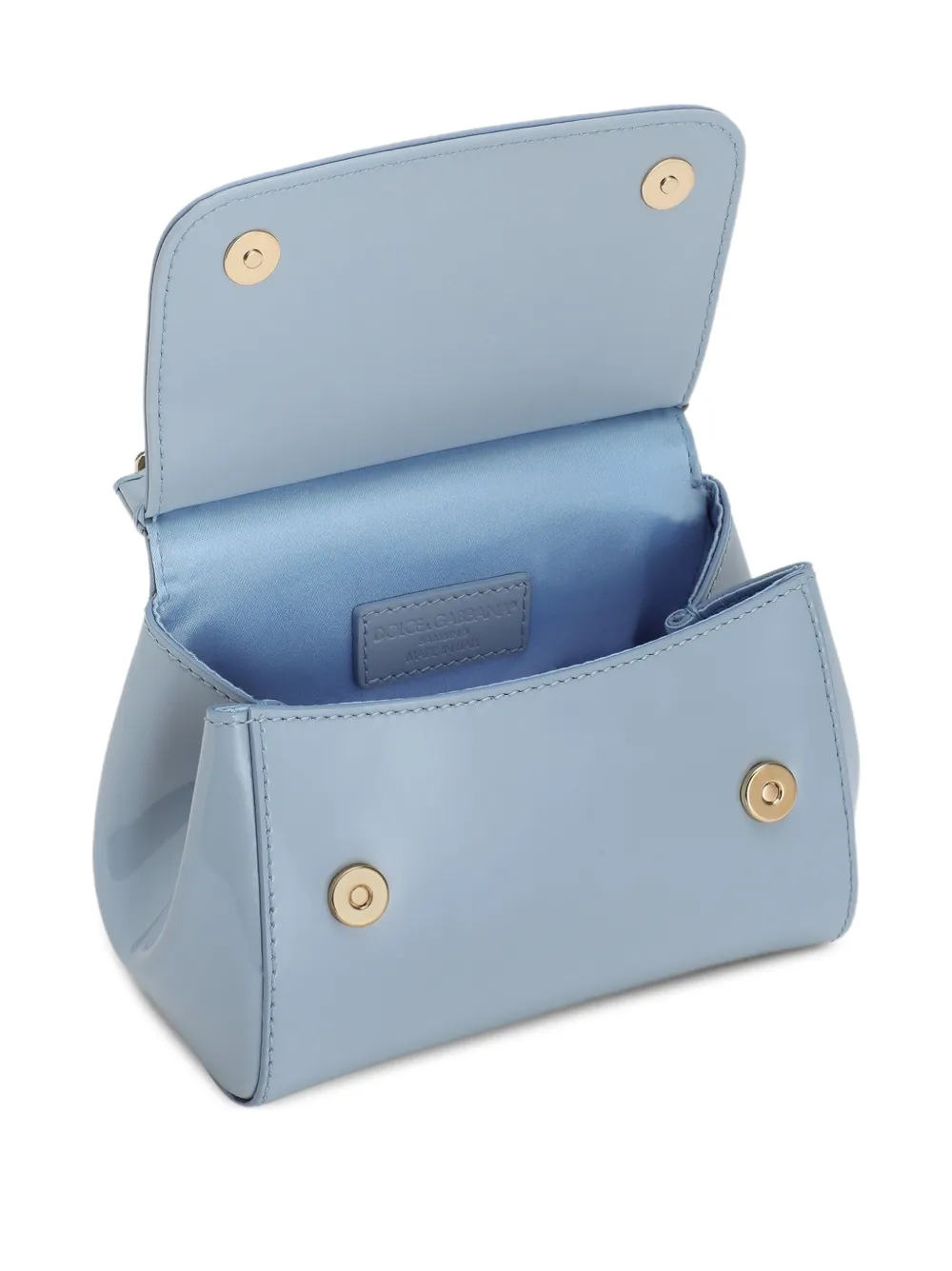 Dolce & Gabbana Kids Shopper met logoplakkaat Blauw