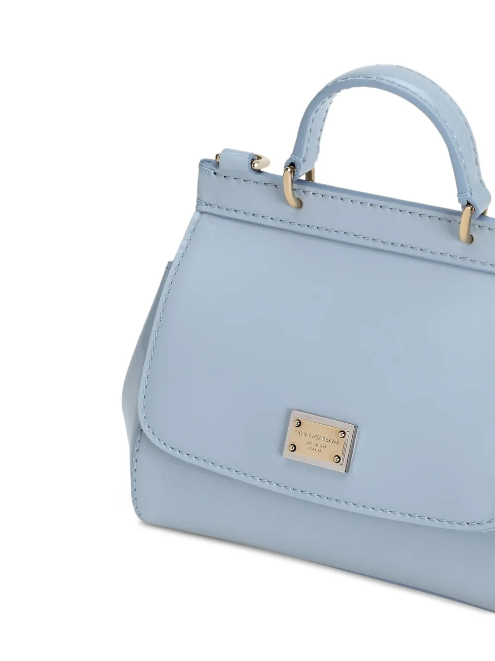 Dolce & Gabbana Kids Shopper met logoplakkaat Blauw