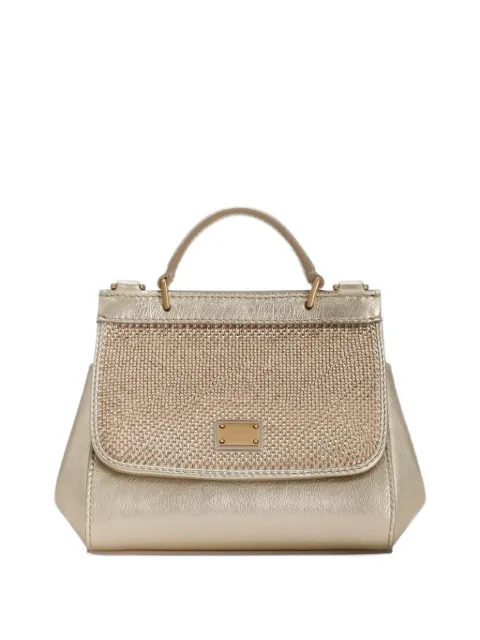 Dolce & Gabbana Kids Sicily crystal-embellished tote bag