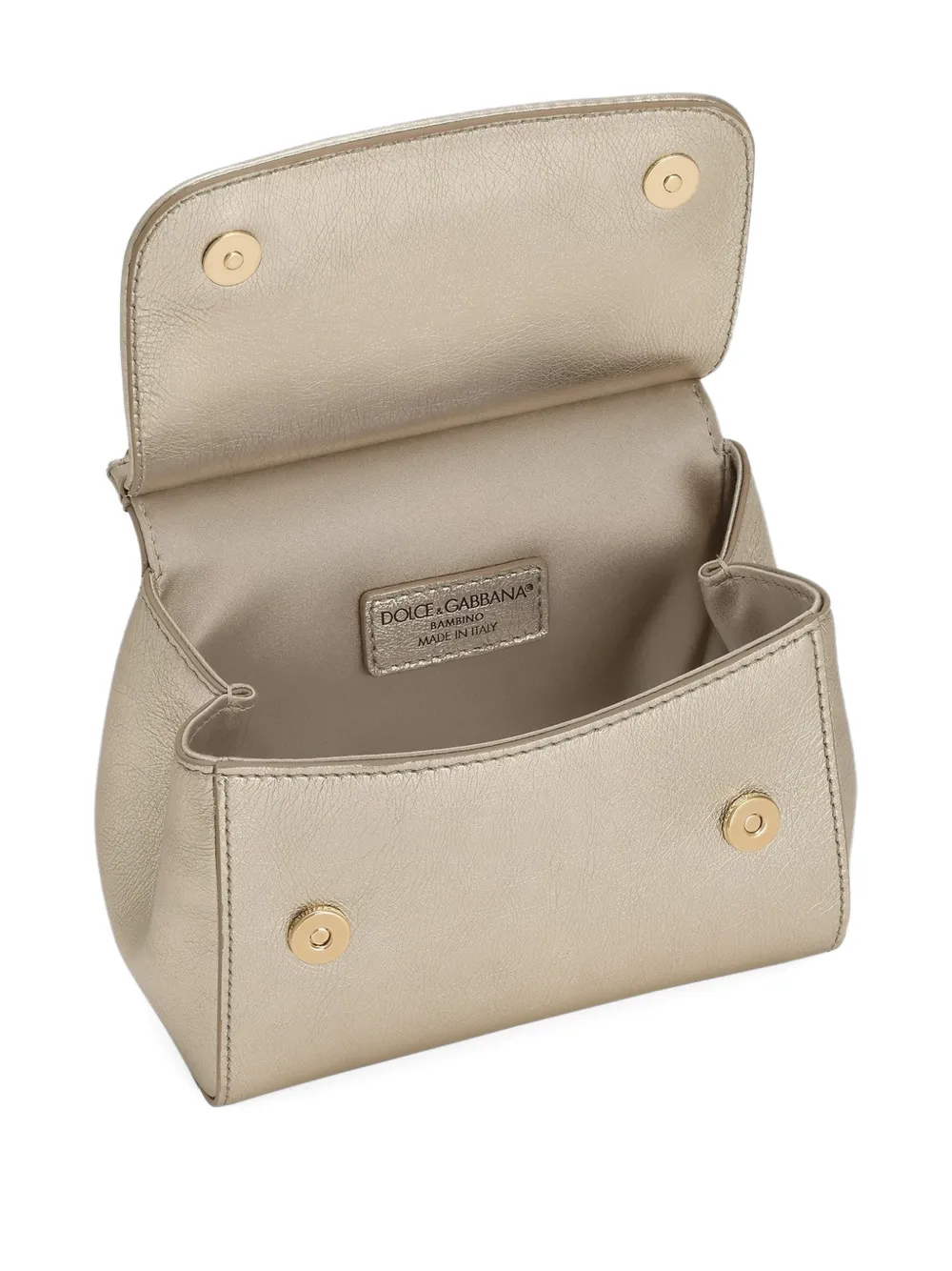 Dolce & Gabbana Kids Sicily shopper verfraaid met kristallen Goud