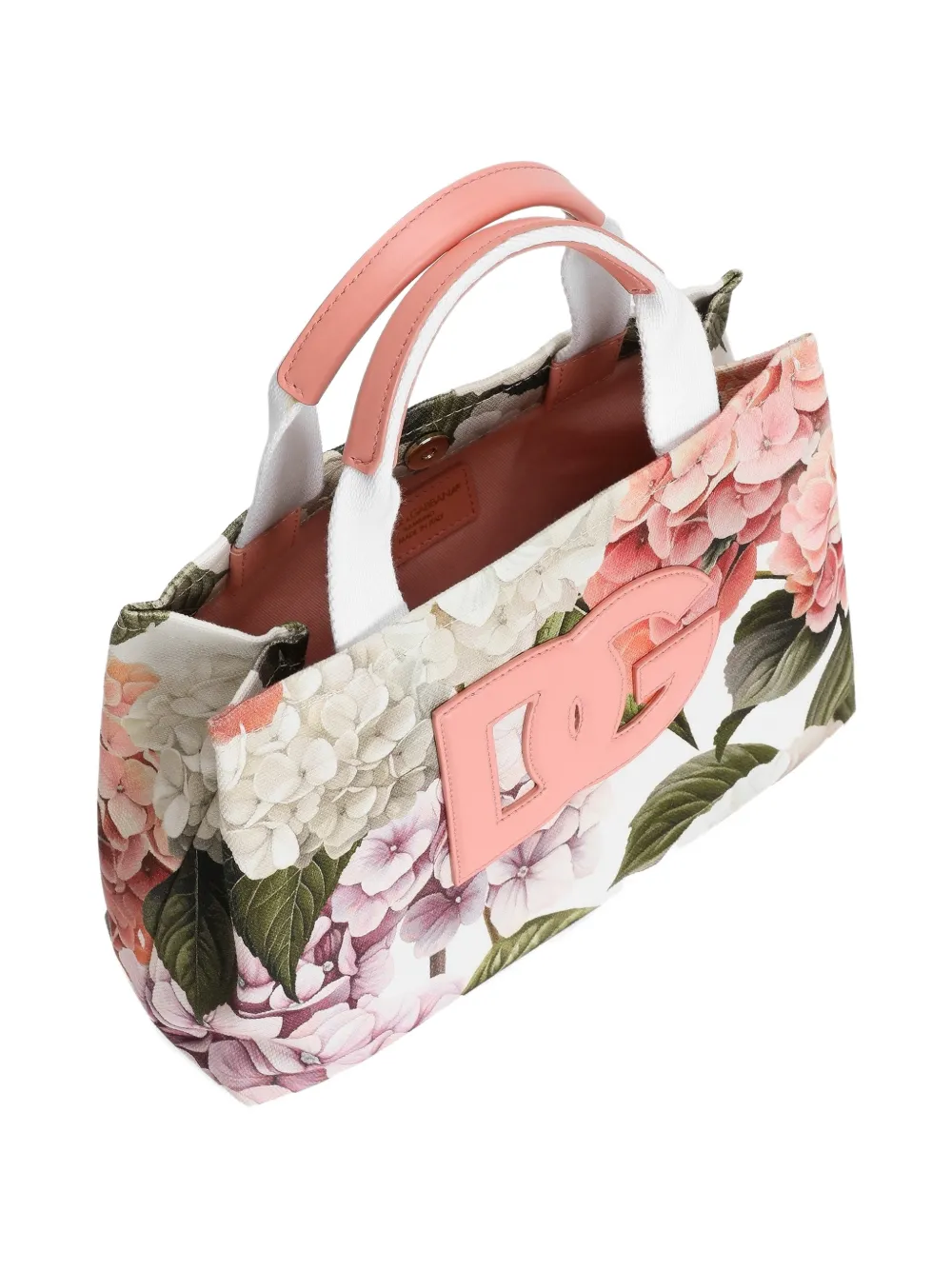 Hydrangeas-Print Canvas Shopping Bag