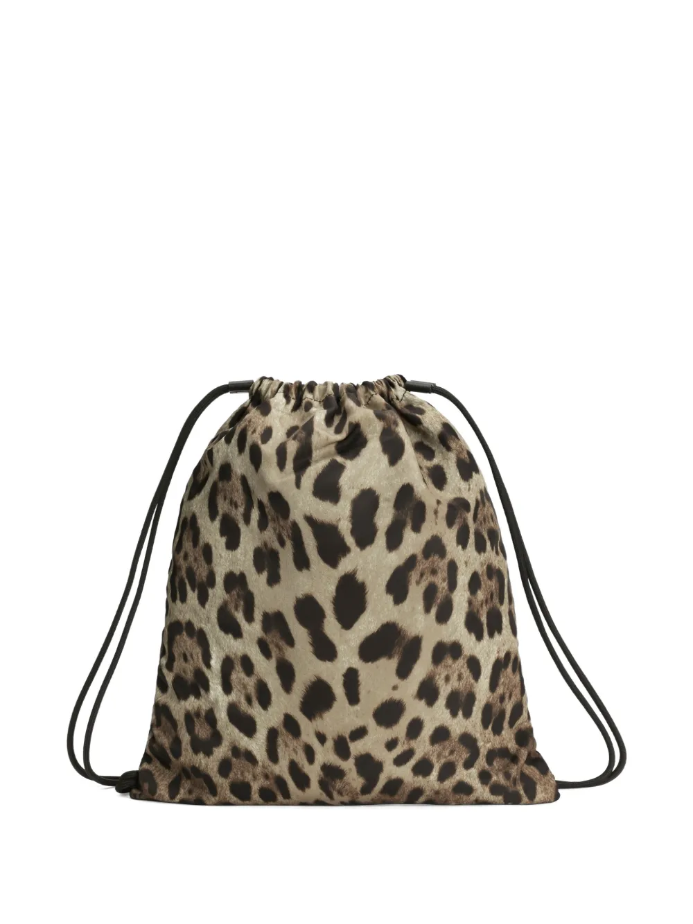 Dolce & Gabbana Kids leopard-print logo backpack - Bruin