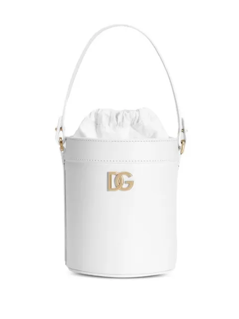 Dolce & Gabbana Kids drawstring logo bucket bag