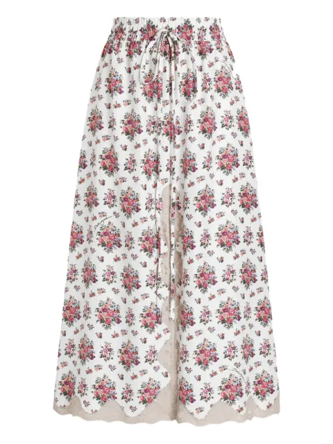 Dolce & Gabbana floral lace skirt