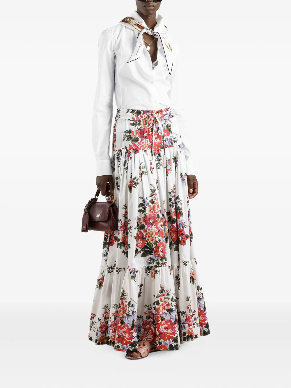 Dolce & Gabbana Popeline top Wit
