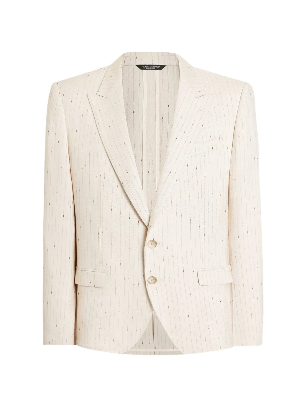 Dolce & Gabbana SINGLE-BREASTED PINSTRIPE FINISH JACKET - Toni neutri