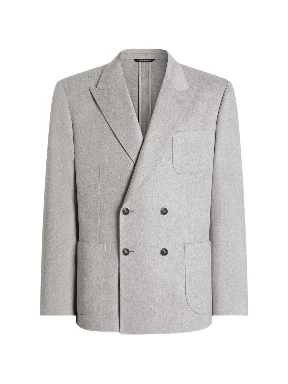 Dolce & Gabbana double-breasted virgin-wool jacket - Grau