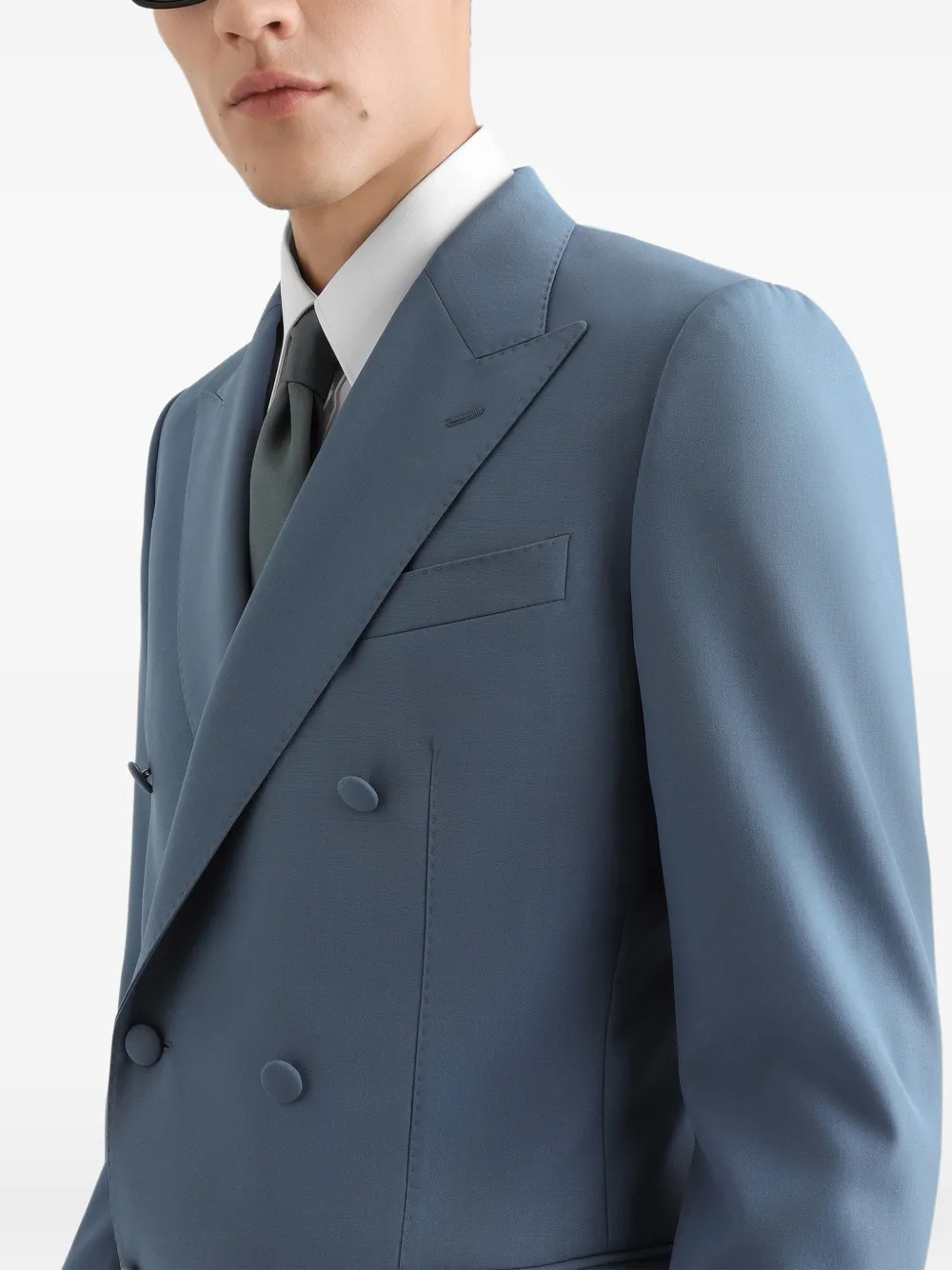  Dolce & Gabbana Double-breasted Blazer - Blue 