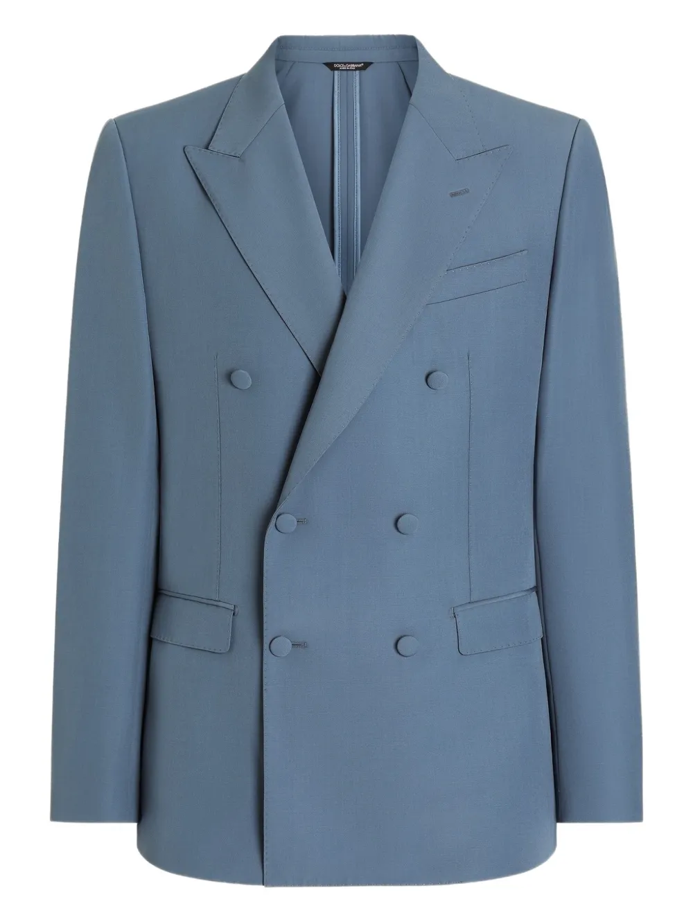 Dolce & Gabbana Blazer doppiopetto con cintura - Blu