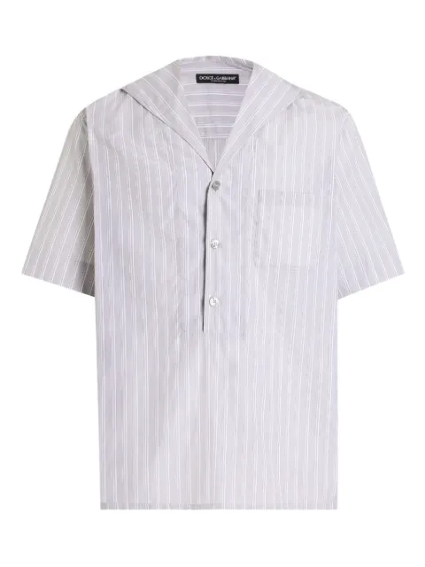 Dolce & Gabbana قميص بأكمام قصيرة وبنقش مخطط