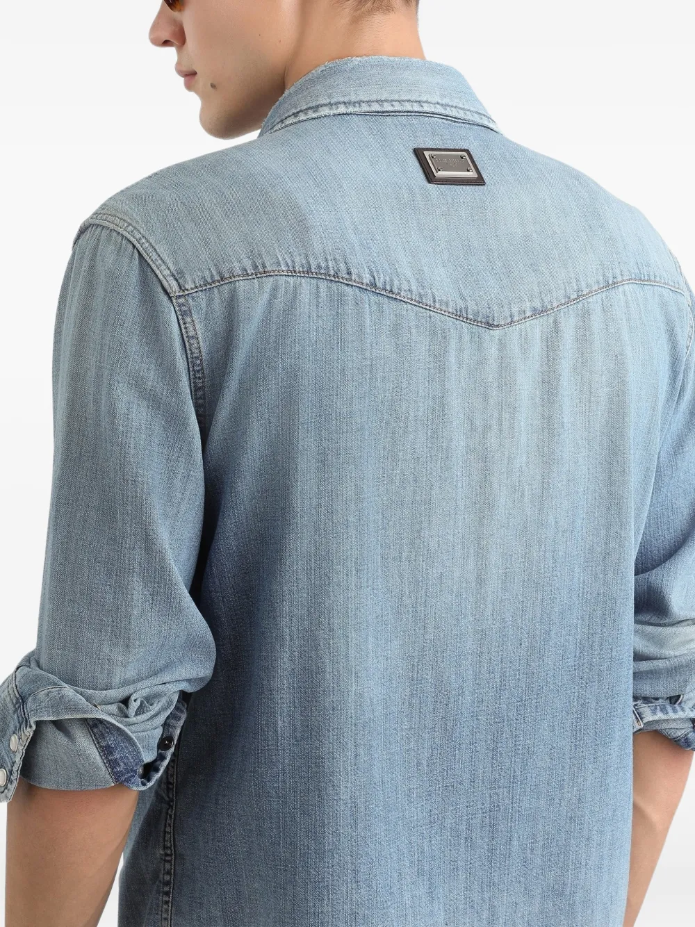 Dolce & Gabbana Sweater met gerafeld effect Blauw